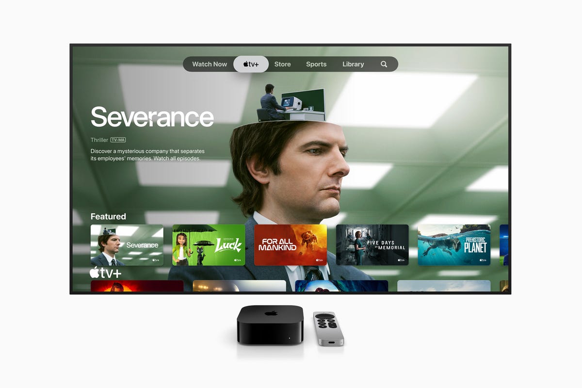 Apple TV 4K 2022 mostrando Apple TV Plus