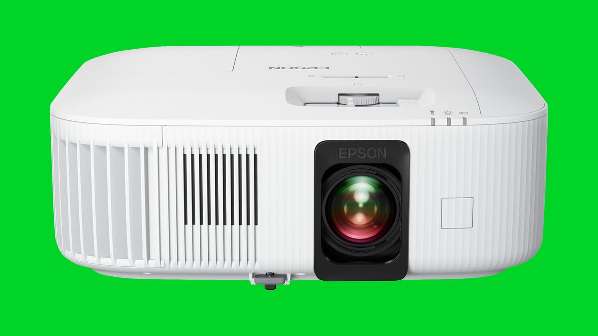A front view of the Epson Home Cinema 2350 4K projector.
