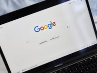 <p>Google search page is displayed on a laptop computer.</p>