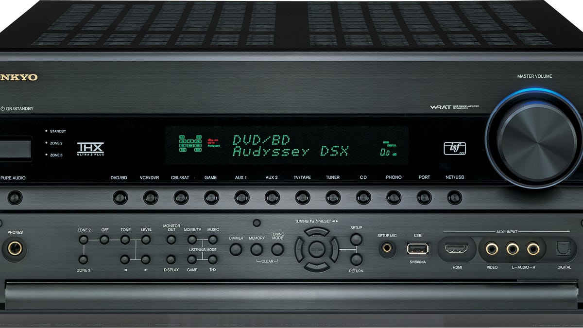 The Onkyo TX-NR5007 has eight HDMI inputs, dual HDMI outputs, HQV processing, and Rhapsody/Pandora streaming