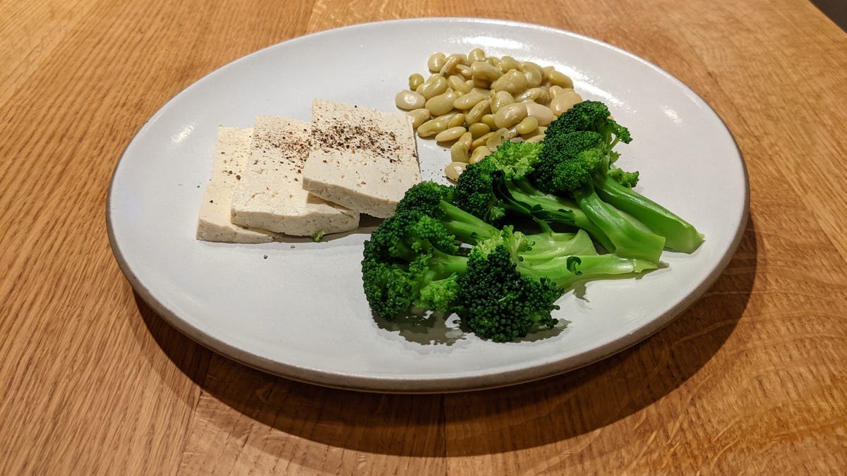 Boring plant-based meal