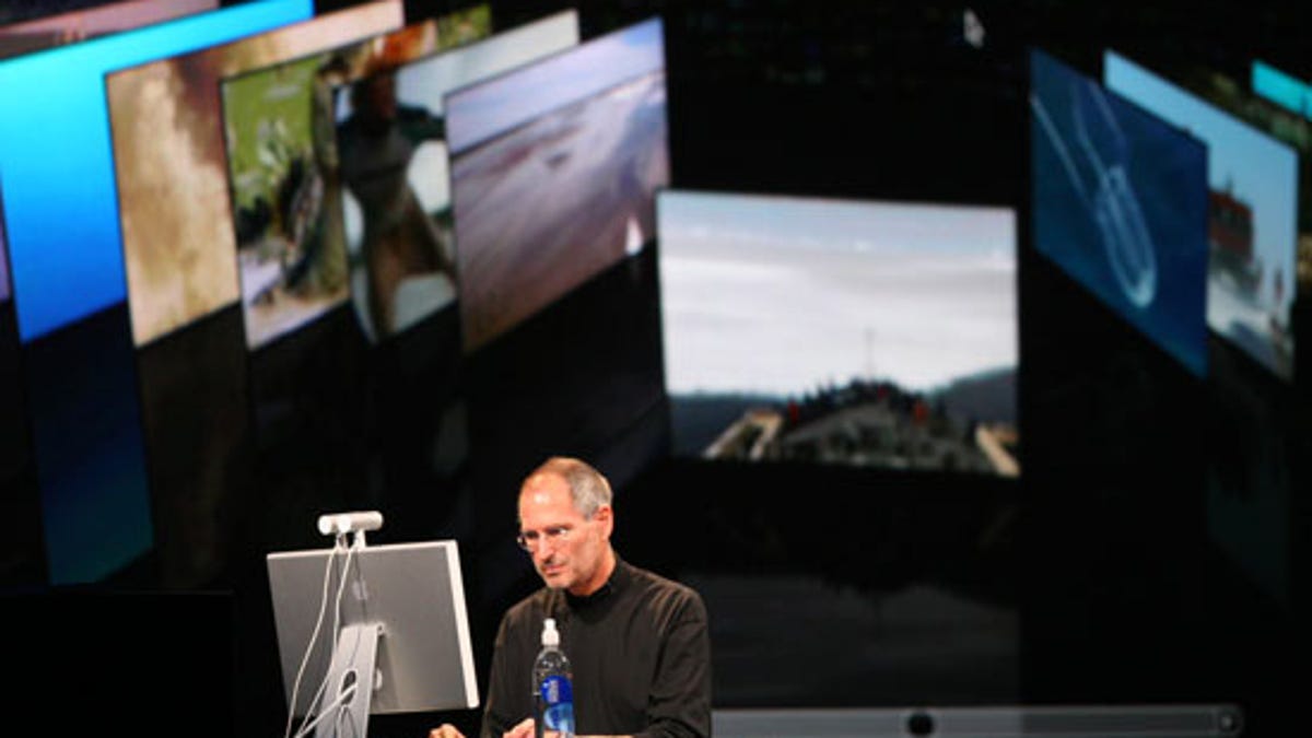 Jobs at Apple's Worldwide Developers Conference in June 2007.