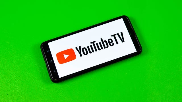 YouTube TV logo on mobile phone