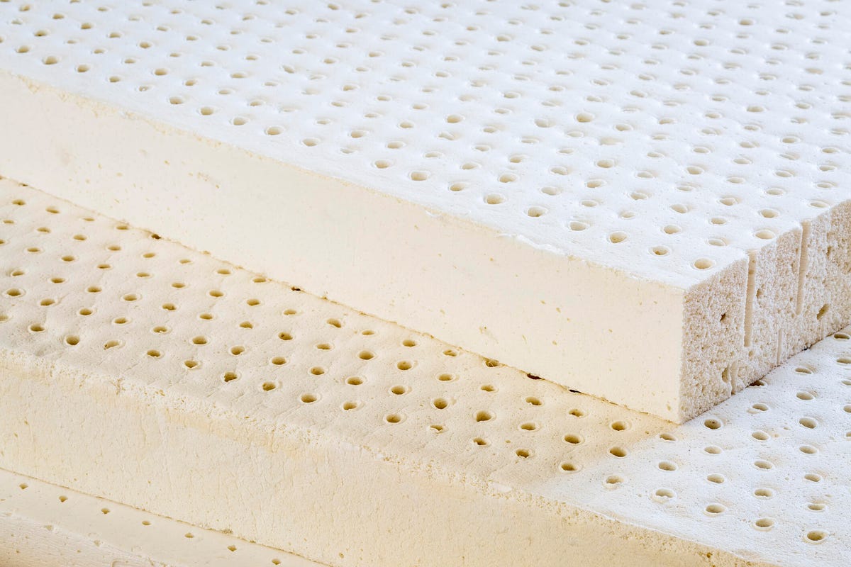 Natural latex mattress material.