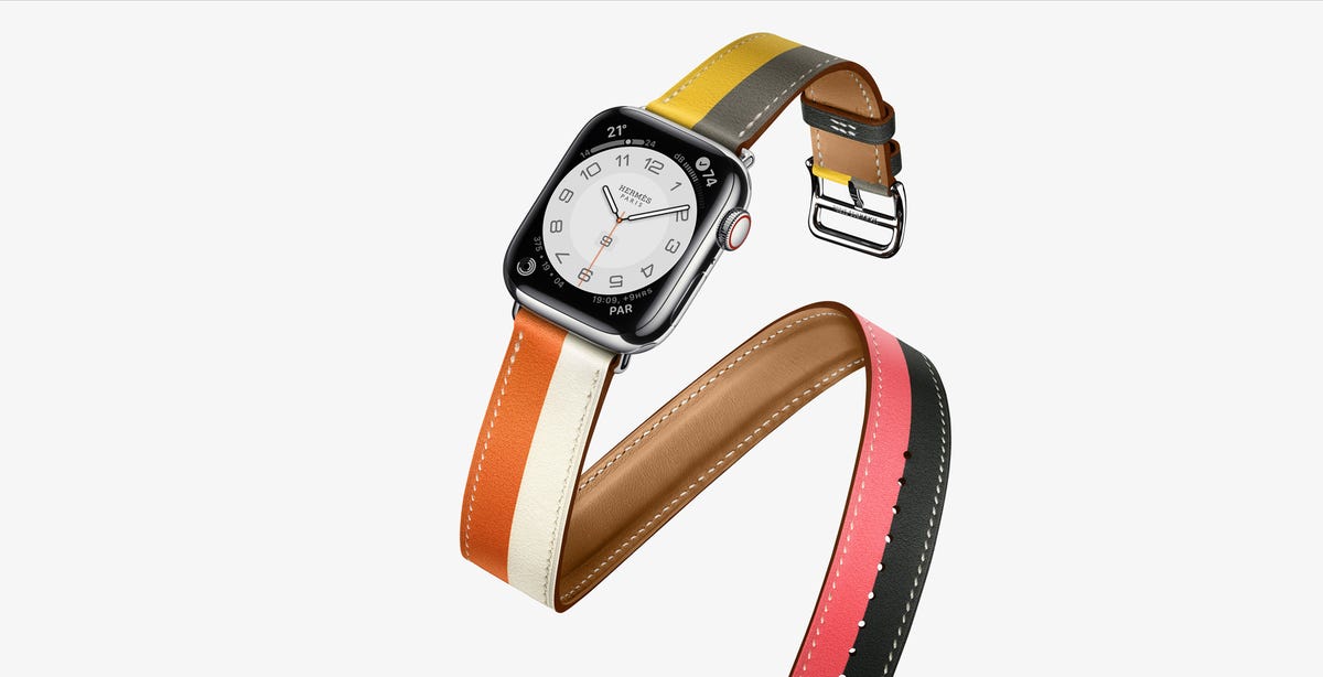 An Apple Watch Series 9 Hermes edition