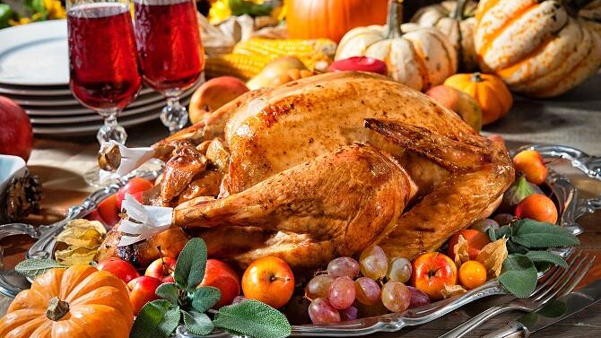 thanksgiving turkey on table