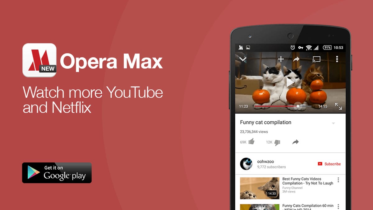 Opera Max update saves data while you watch YouTube, Netflix - CNET