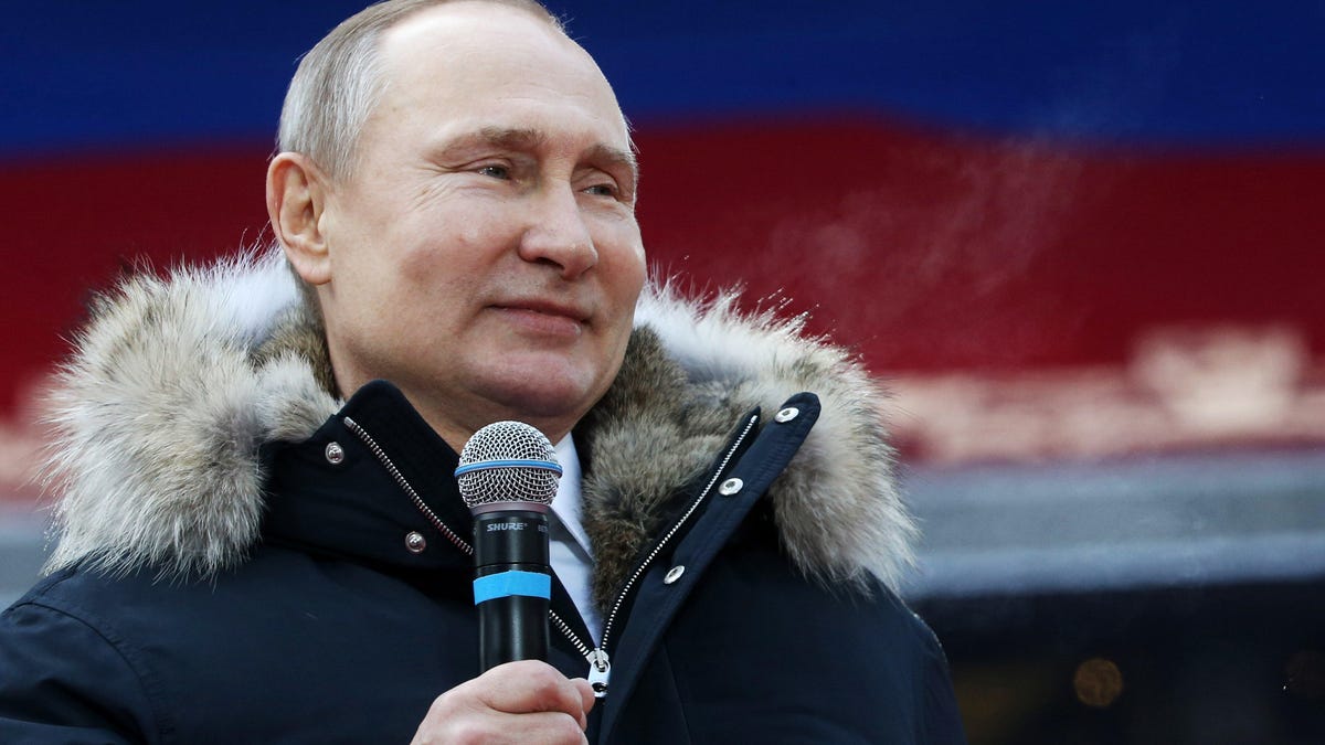 Russian President Vladimir Putin&apos;s Presidential Campaign concert in Noscow
