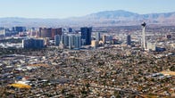 Aerial view of Las Vegas and surrounding suburbs