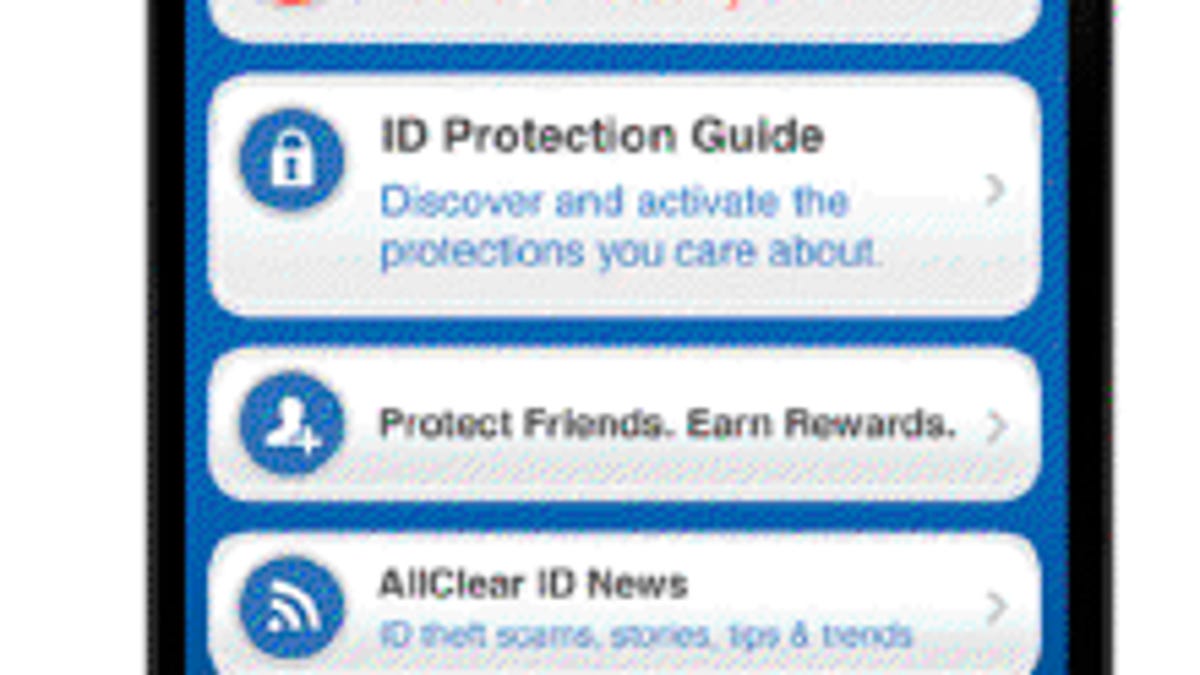 The AllClear ID mobile app sends an alert to your mobile device when your information crops up in data found on criminals' computers and other sources.