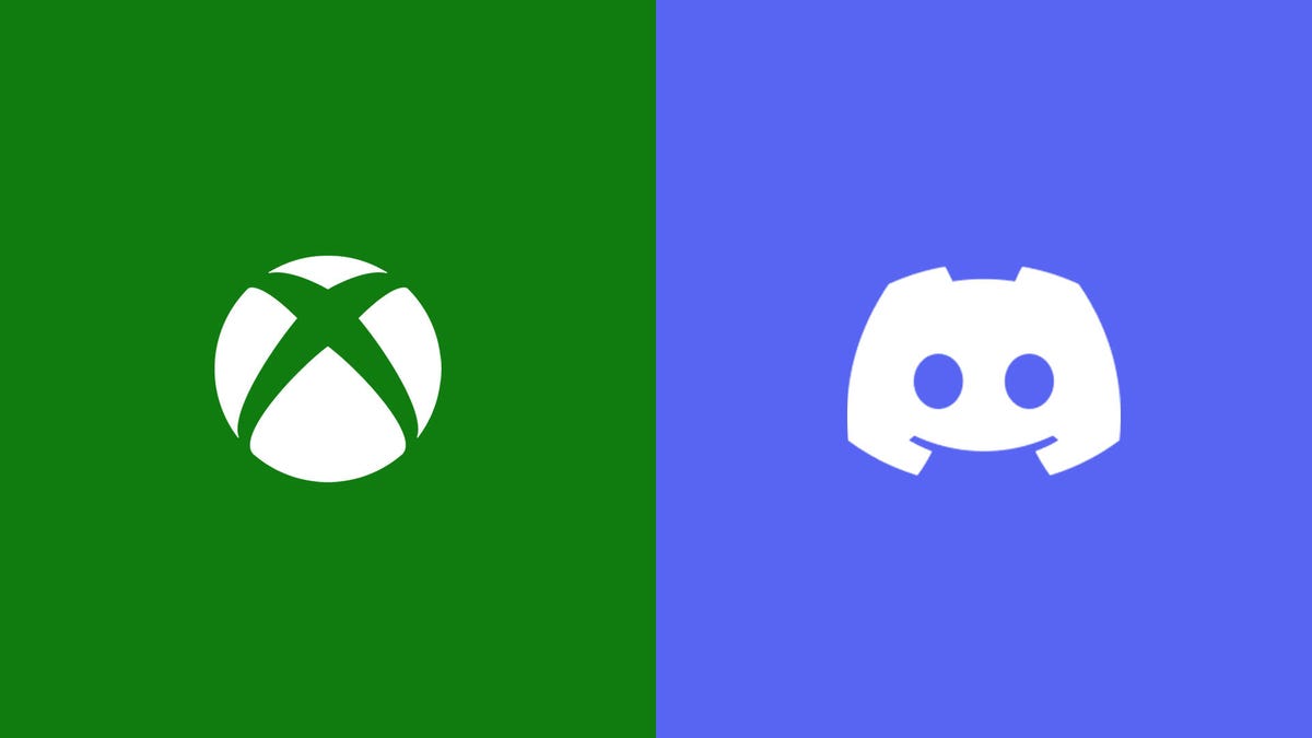 Logos for Microsoft's Xbox and Discord next to each other.