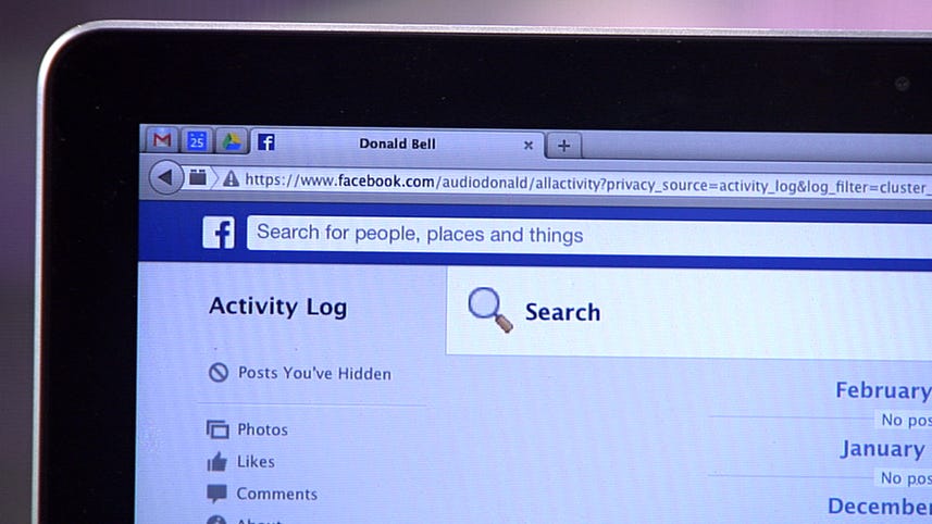 Delete your Facebook search history
