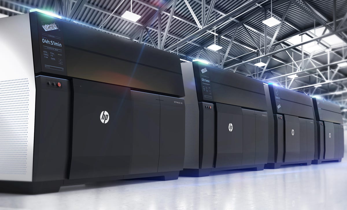 Each HP Metal Jet 3D printer is a hefty cabinet-sized machine that'll cost a bit under $400,000.