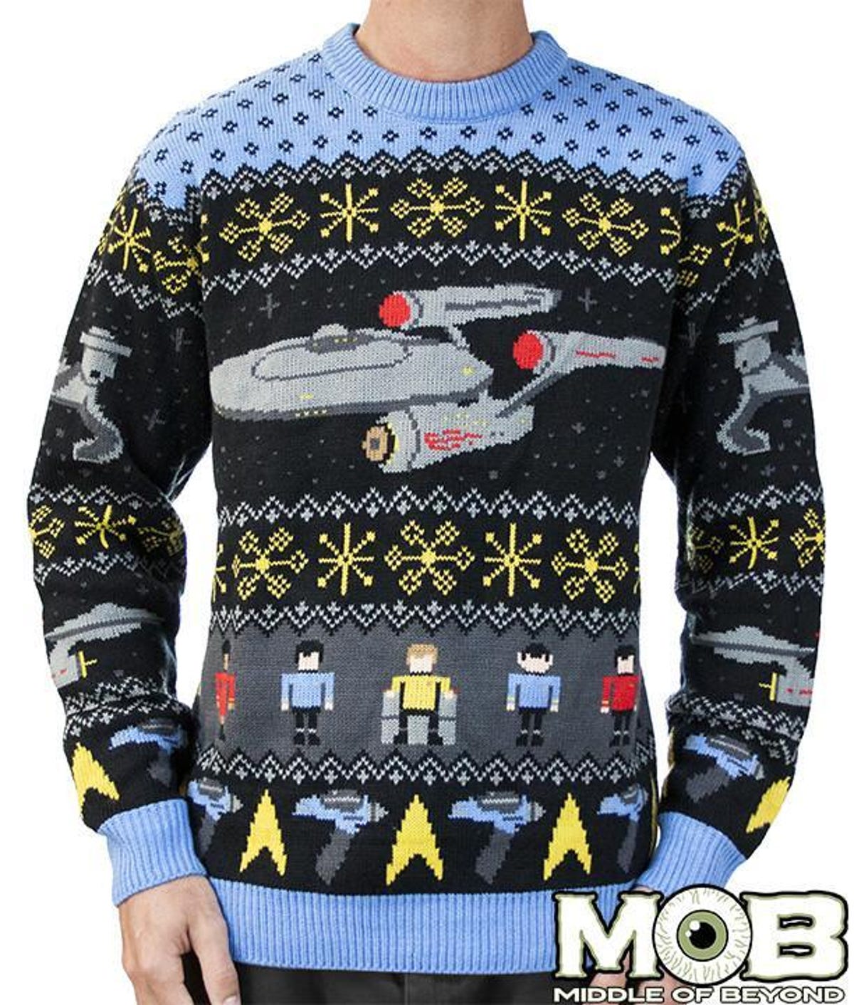 Star Trek sheer shoulder sweaters