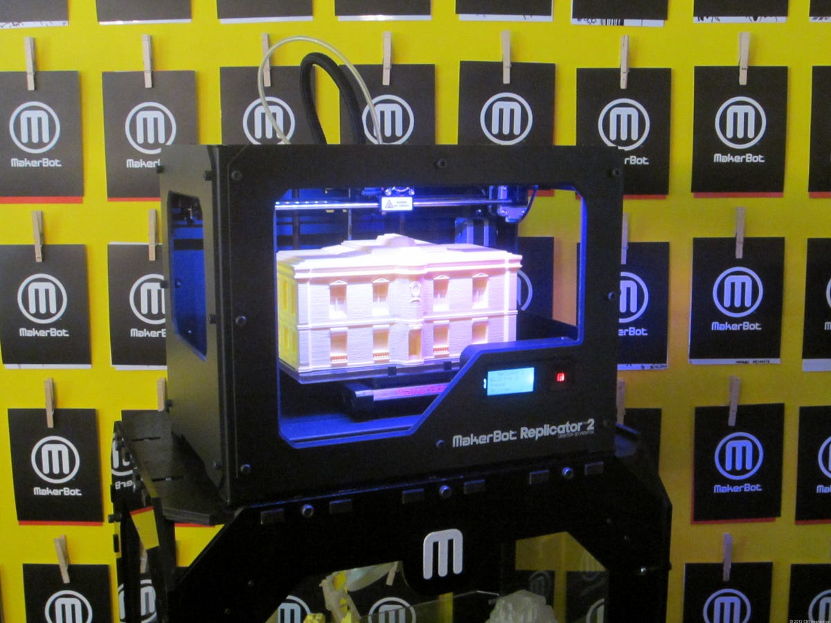 The MakerBot Replicator 2 can make larger, higher-quality prints than the previous model.
