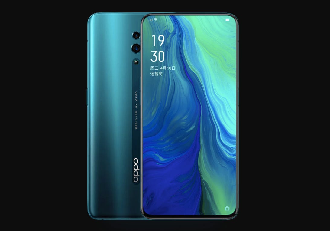 Oppo’s Reno phone series includes 5G, 10x zoom and jaunty pop-up camera