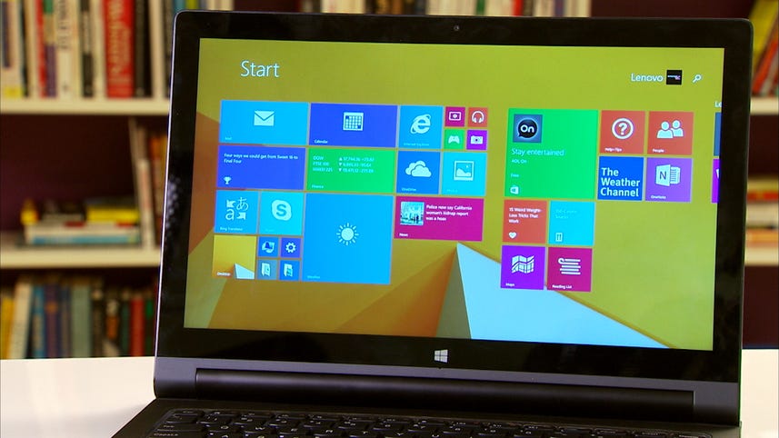 The 13-inch Yoga Tablet 2 with Windows pairs a quirky design with a bluetooth keyboard