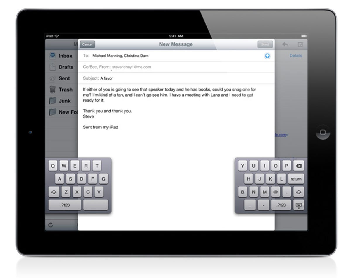 Apple's upcoming split keyboard option in iOS 5.
