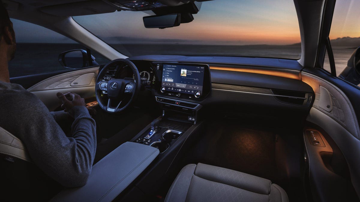 2023 Lexus RX luxury SUV interior showing dashboard
