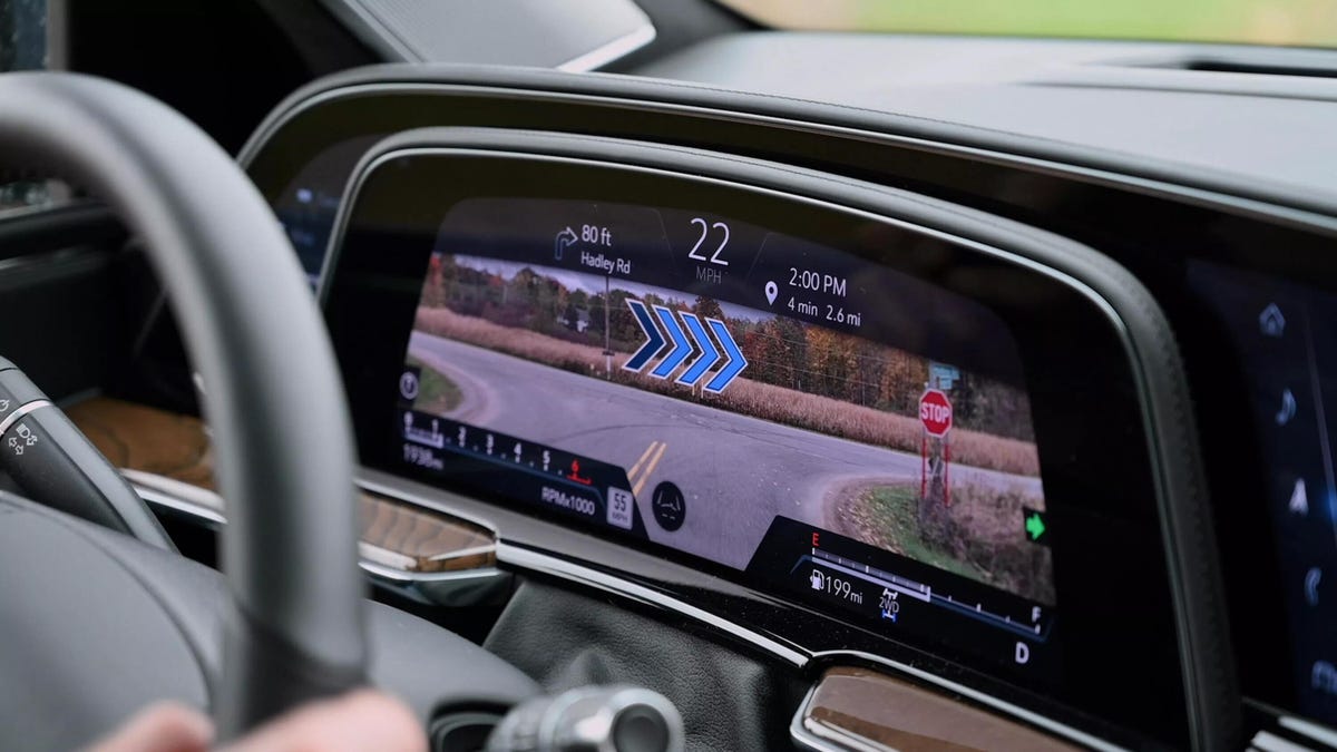 Cadillac Escalade augmented reality dashboard