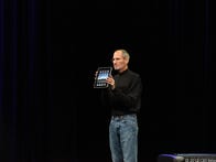 Steve Jobs, unveiling the iPad in 2010.