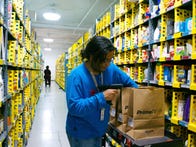 <p>Inside an Amazon Prime Now warehouse in Manhattan in 2015.</p>