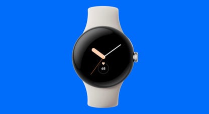 Google Pixel Watch front view in silver