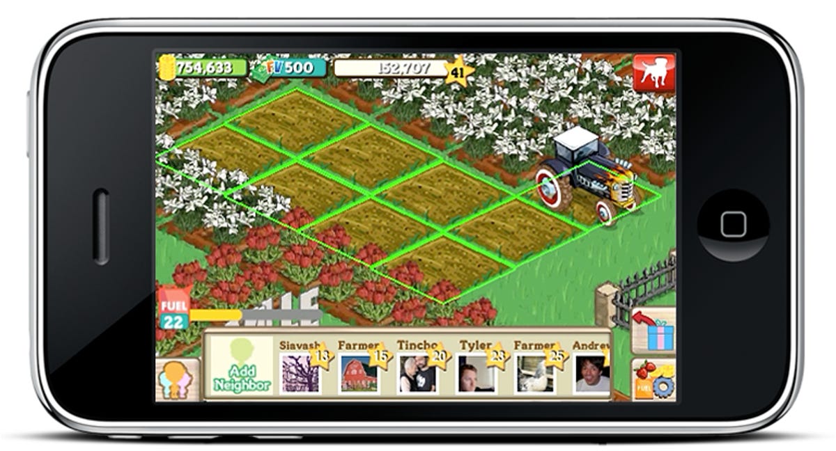 Coming to a small screen near you: FarmVille for iPhone.
