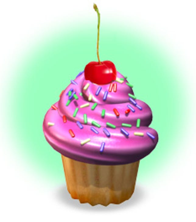 Virtual cupcakes make me hungry