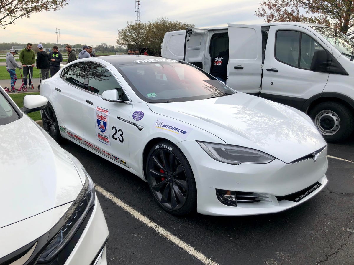 Tesla Model S competes in One Lap of America