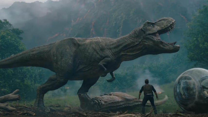 Volcanic new 'Jurassic World' trailer explodes onto the internet