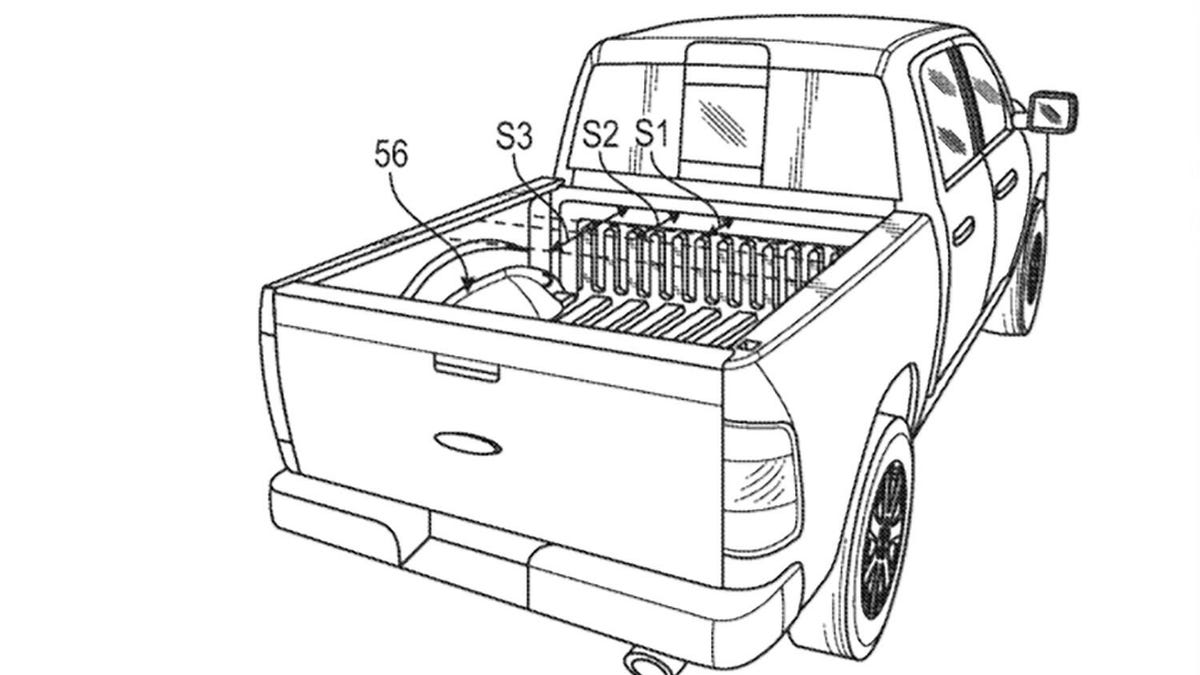 Ford patent image for range extending engine