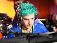 <p>Tyler "Ninja" Blevins plays Call of Duty: Black Ops 4 during the Doritos Bowl 2018 at TwitchCon 2018 in San Jose, California.</p>