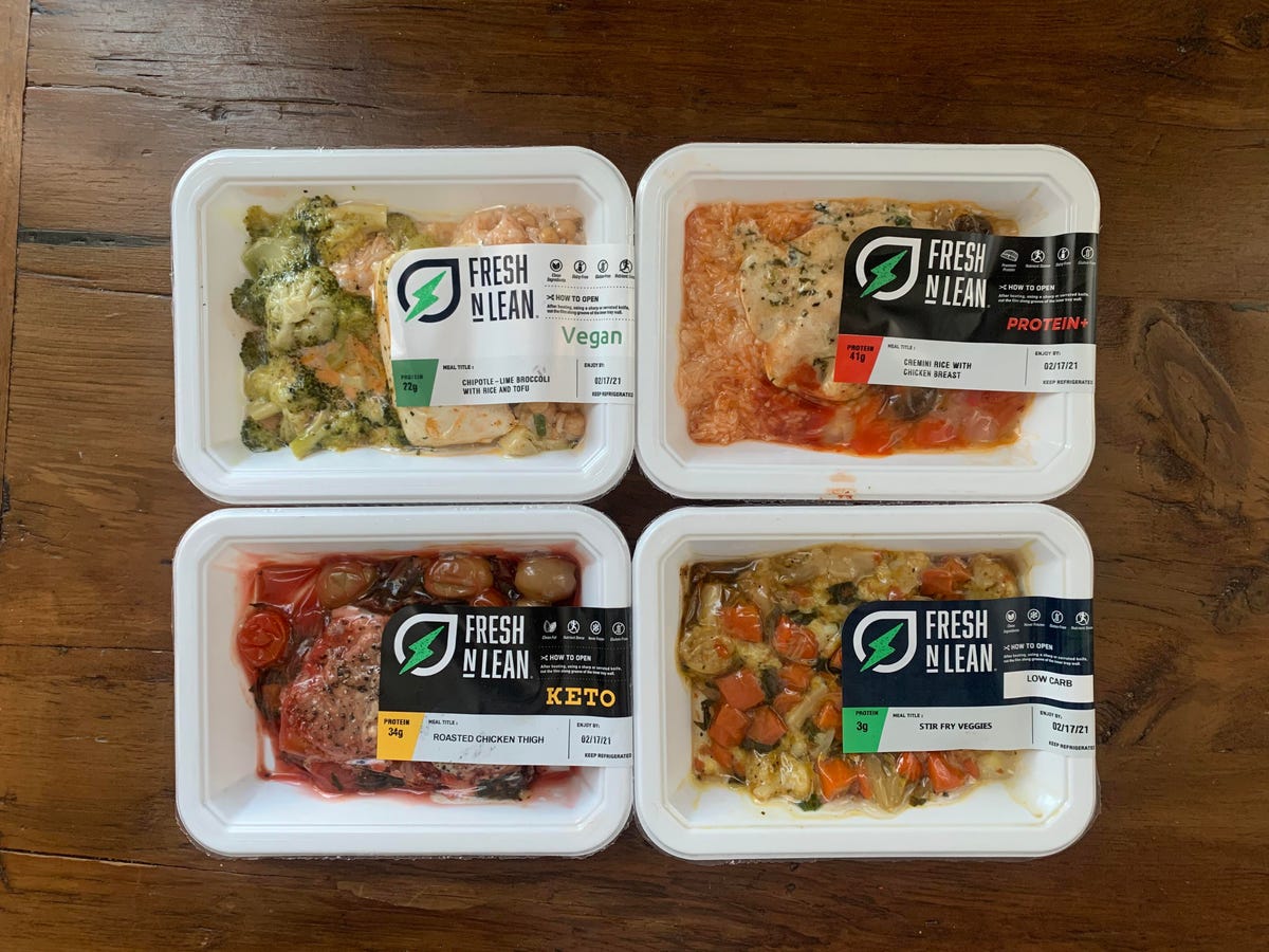 four Fresh and Lean meals