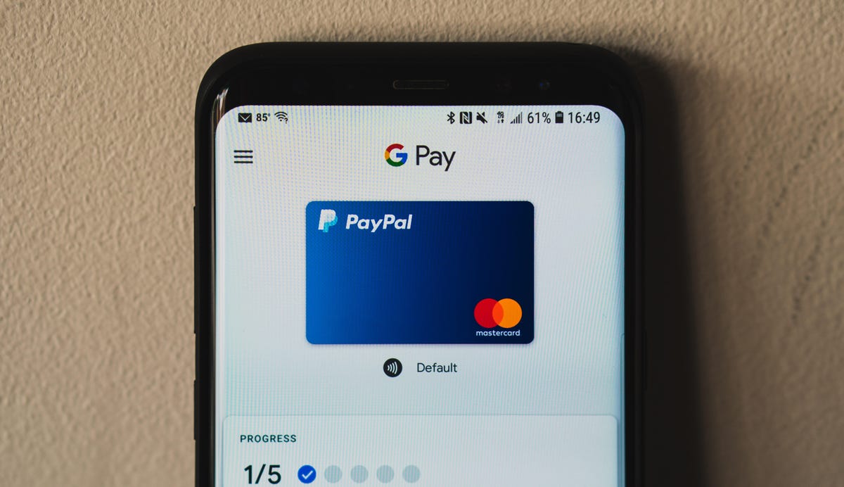 Google Pay on phone.