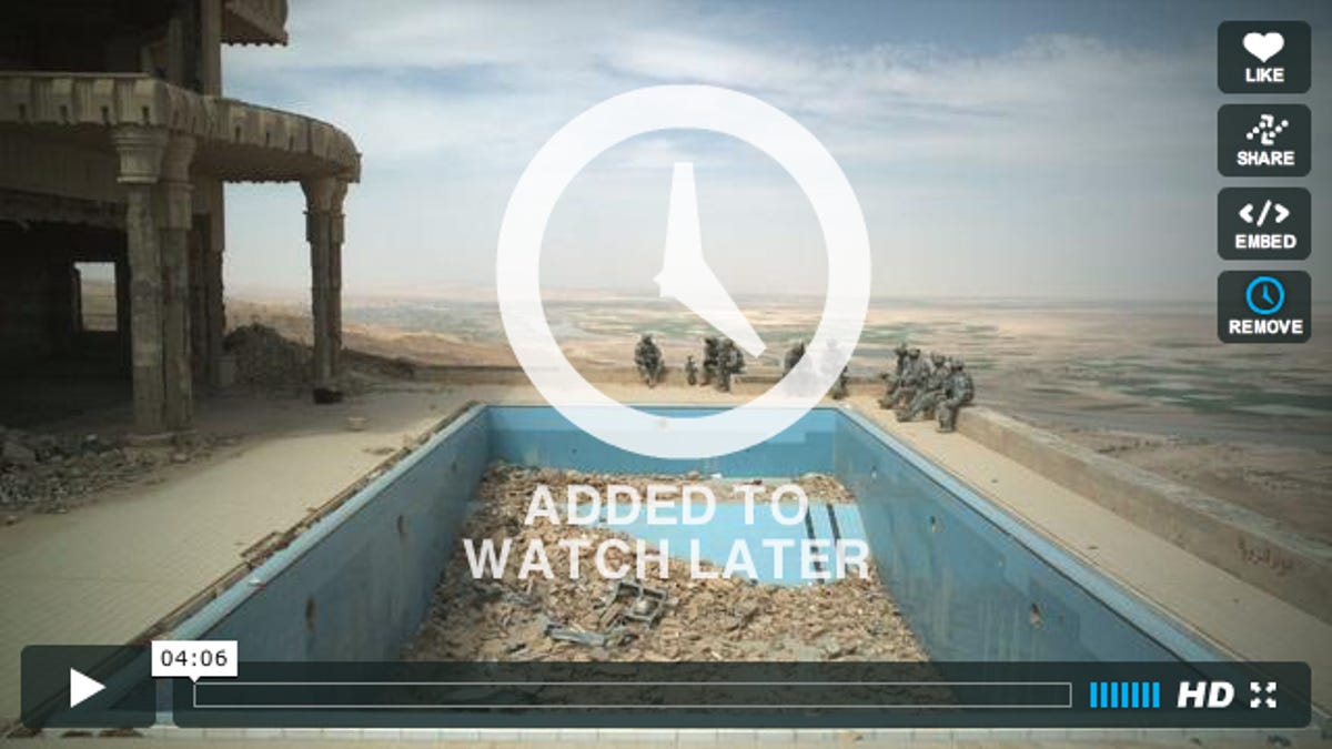 Vimeo's "Watch Later" feature