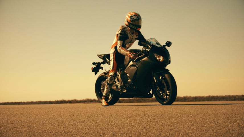 Hitting the track with Nicky Hayden