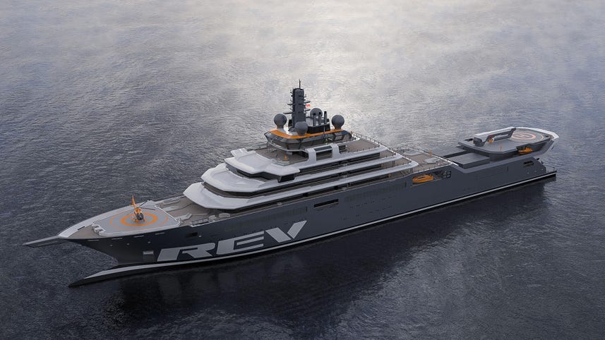 How the REV Ocean superyacht is built to save the planet