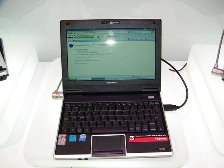 Toshiba's first crack at a Netbook was hardly an endorsement of the category--the lackluster design was officially only available in Latin America