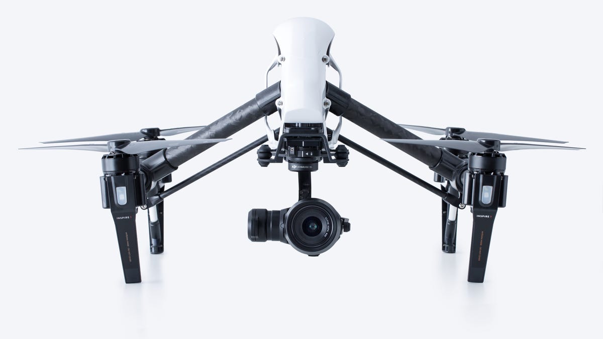 Chinese drone maker DJI​ offers a range of amateur and professional models, including this Inspire 1 equipped with a high-end Zenmuse X5 camera system.