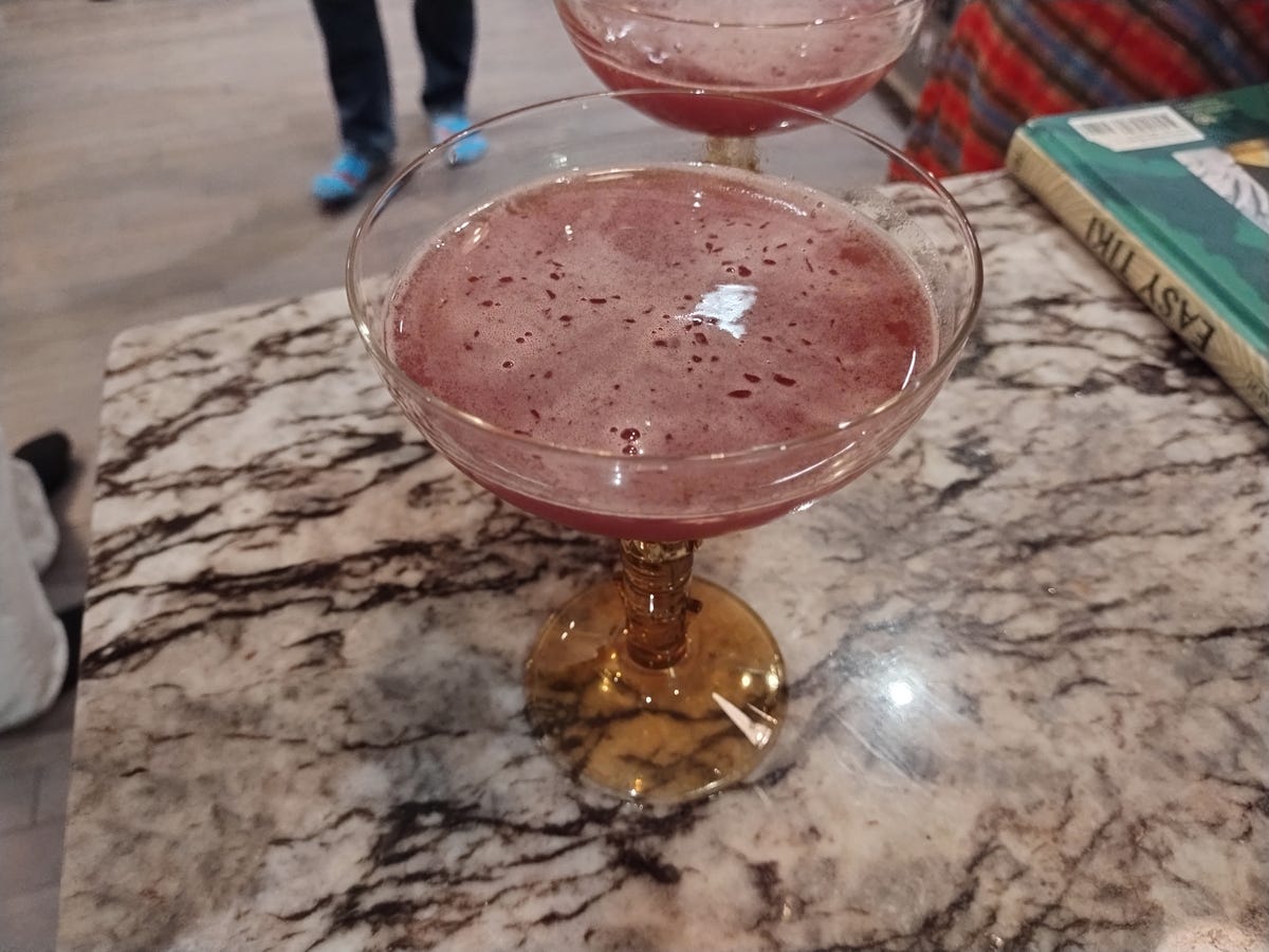 Cocktail photo in kitchen