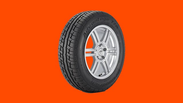 BFGoodrich Advantage T/A Sport LT tire shown on an orange background