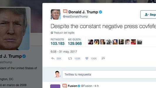 Donald Trump's "covfefe" tweet