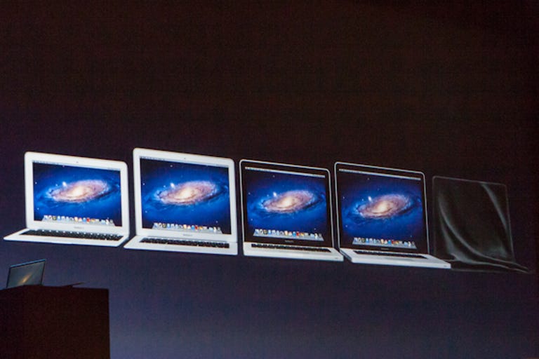 Apple's MacBook line before the Retina Display debut at WWDC.