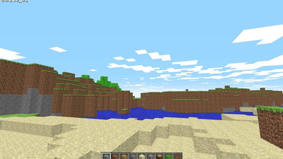 Screenshot of Minecraft Classic.