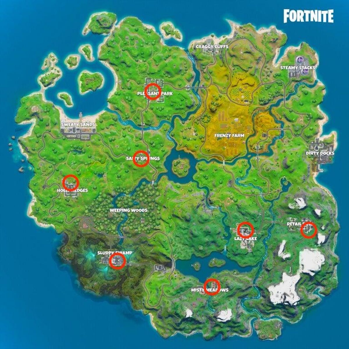 Fortnite Holiday Tree Map