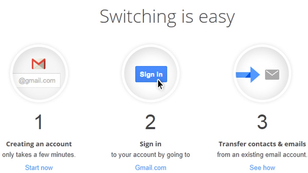 Switch to Gmail