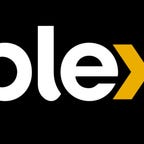 Plex logo black background