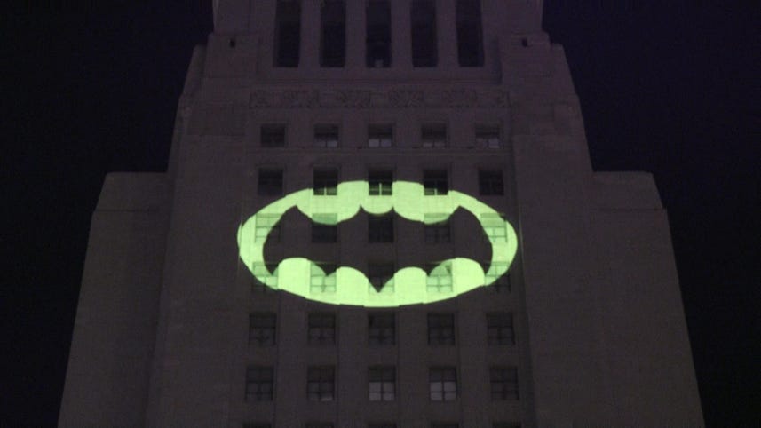 The bat signal lights up LA