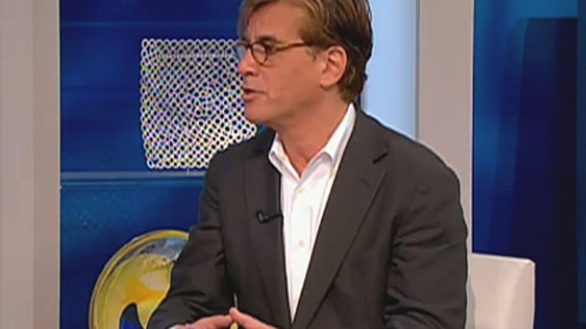 Aaron Sorkin speaking on CBS' "Early Coffee" program in 2010.